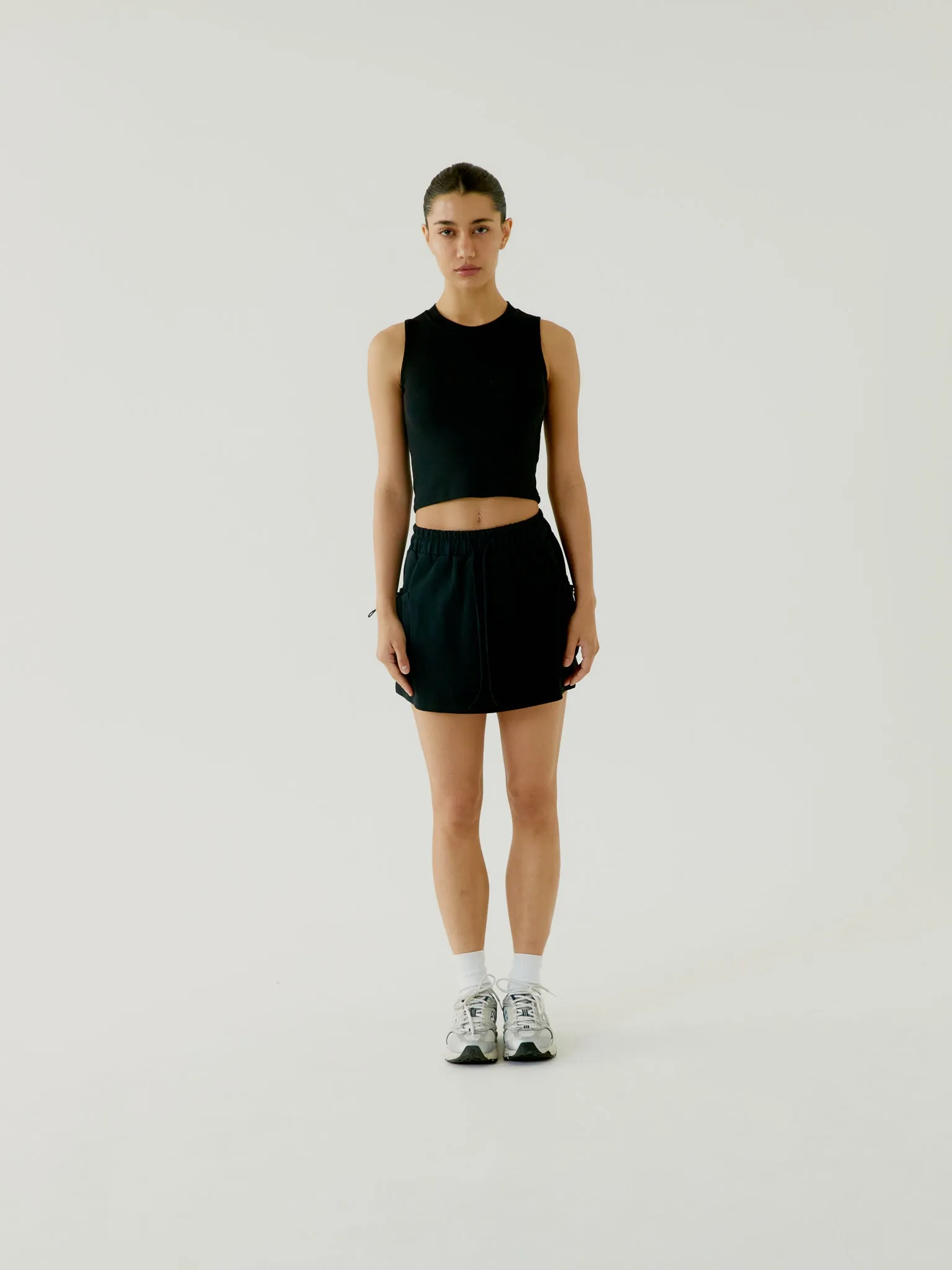 Jersey Pocket Skirt - Black