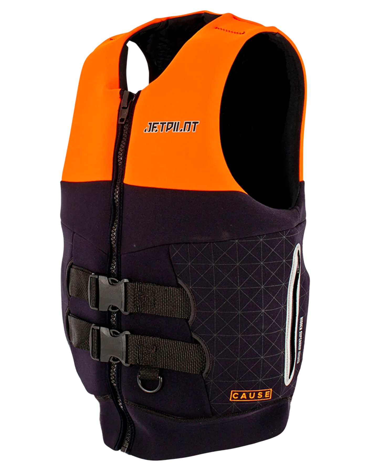 Jetpilot Cause Mens S-Grip FE Neo Vest - Orange Level 50 - 2023