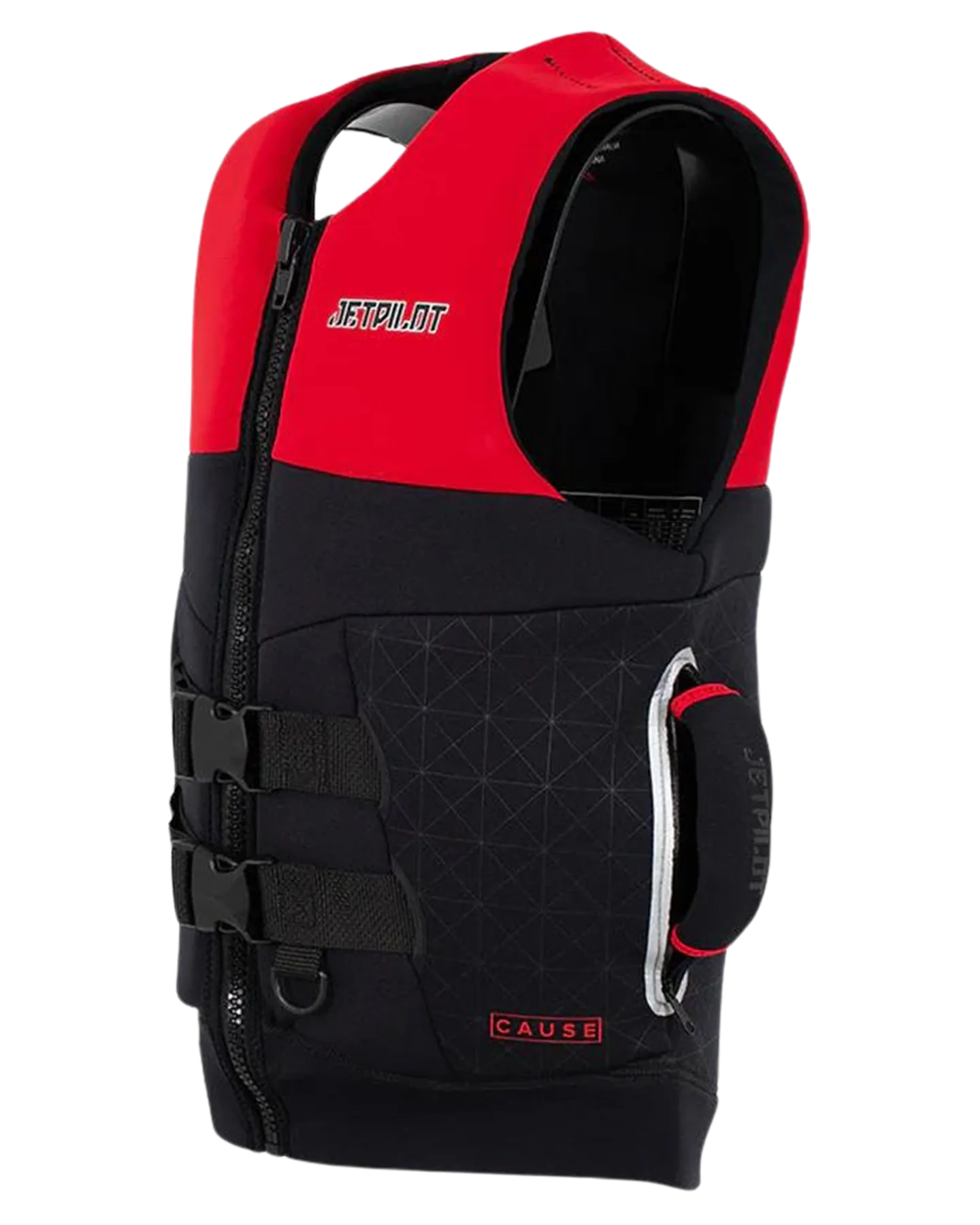 Jetpilot Cause Mens S-Grip FE Neo Vest - Red Level 50 - 2023