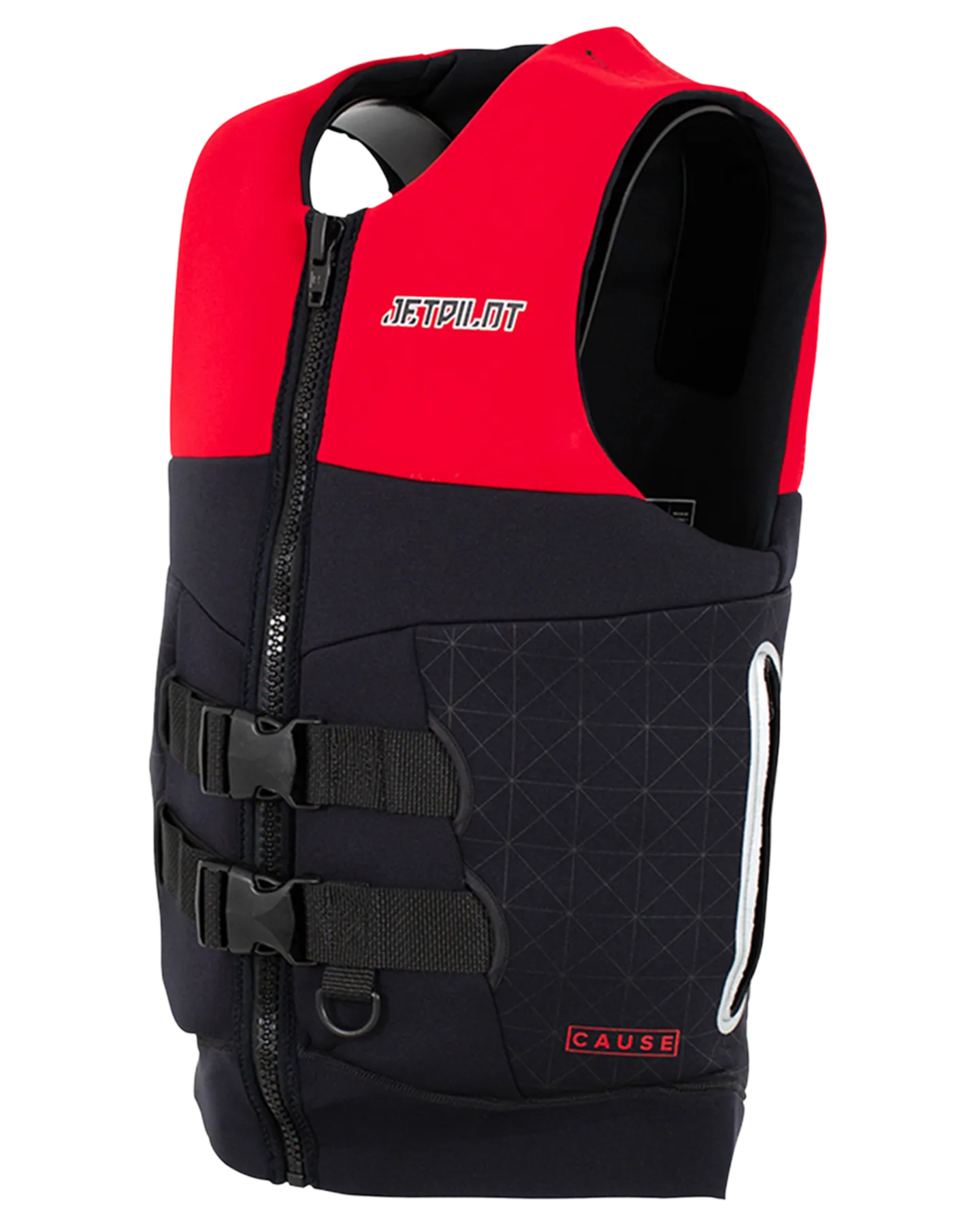 Jetpilot Cause Mens S-Grip FE Neo Vest - Red Level 50 - 2023