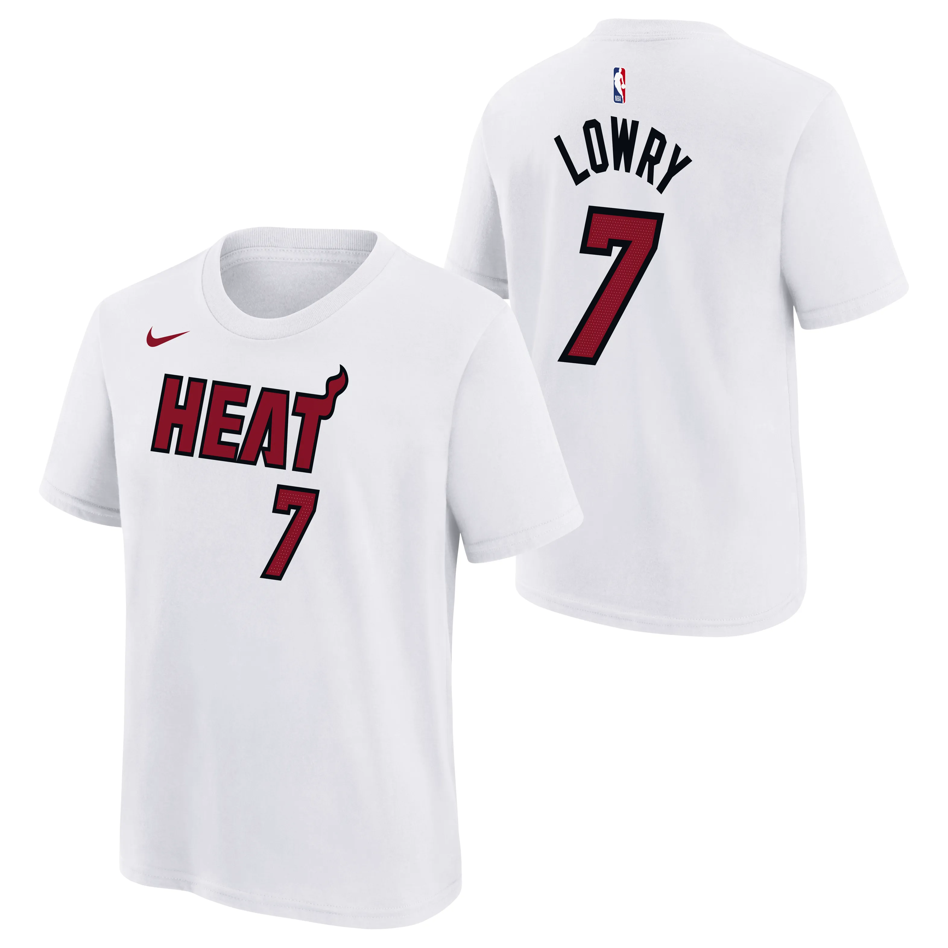 Kyle Lowry Nike Association White Name & Number Youth Tee