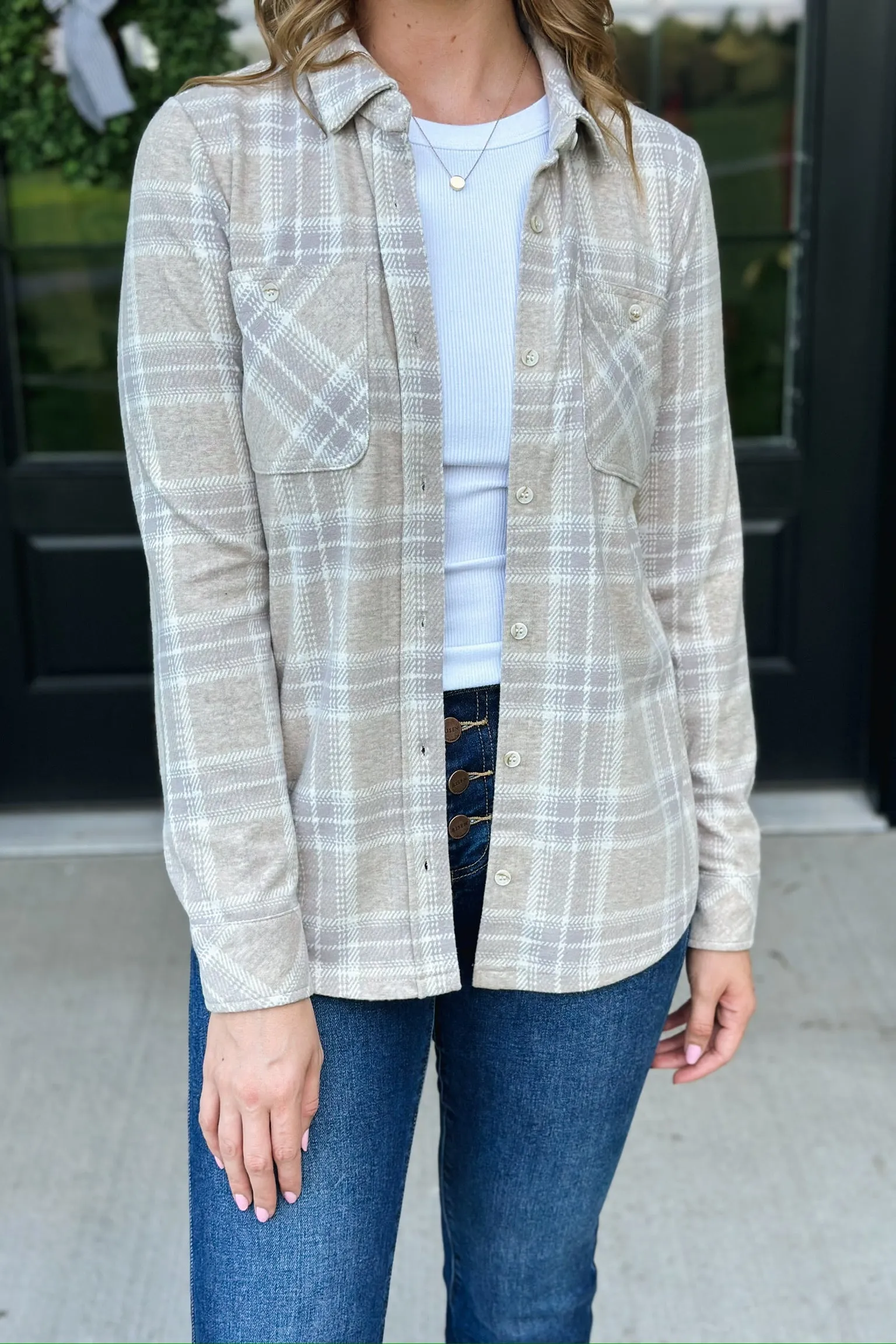 Lewis- White Dove Plaid