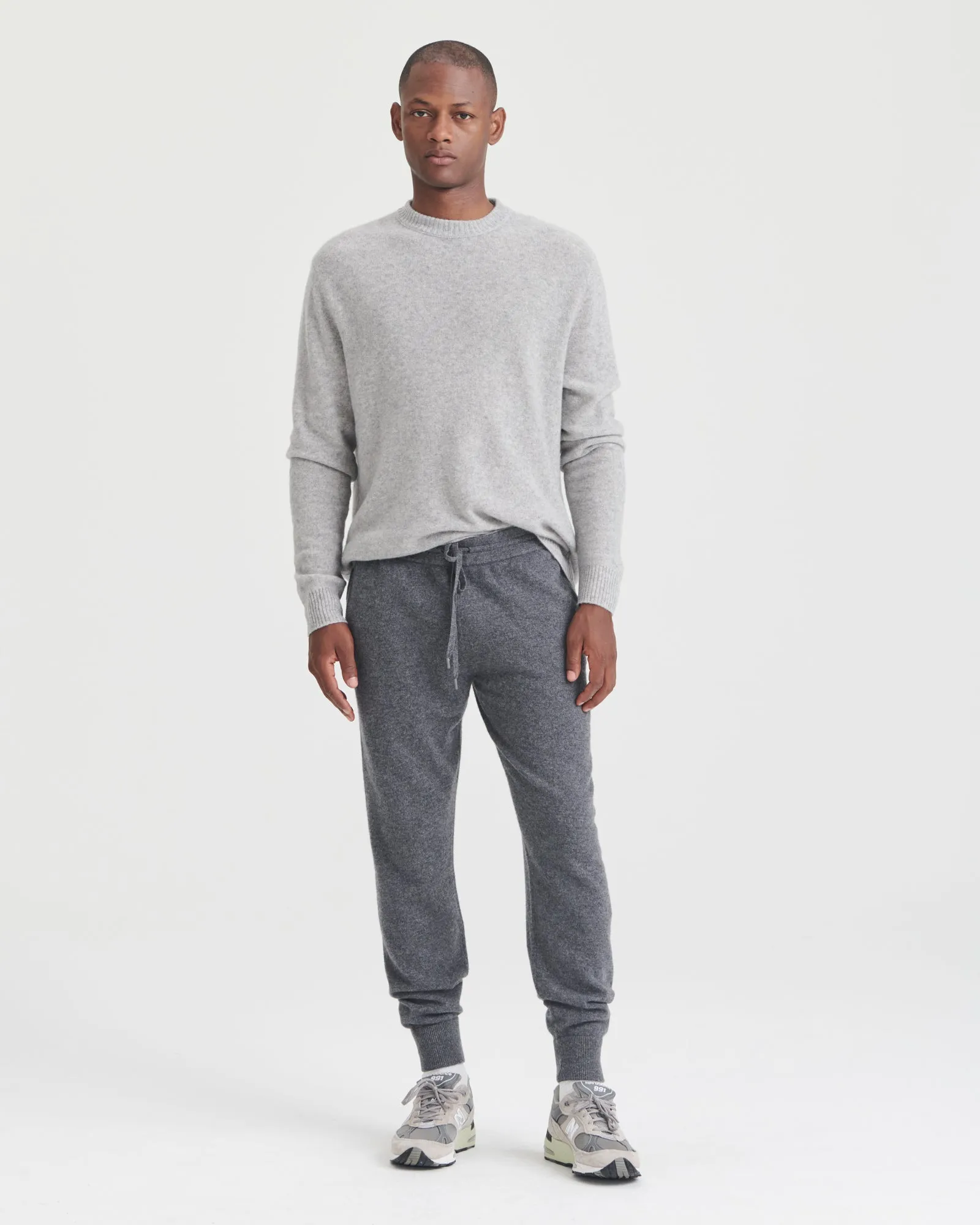 Lightweight Reversible Cashmere Crewneck Sweater