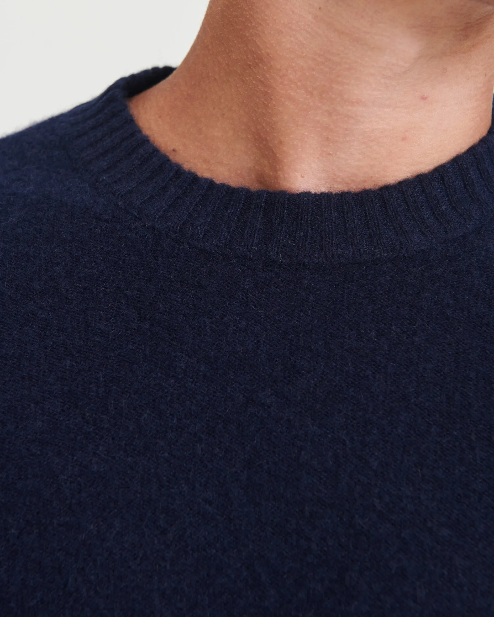 Lightweight Reversible Cashmere Crewneck Sweater