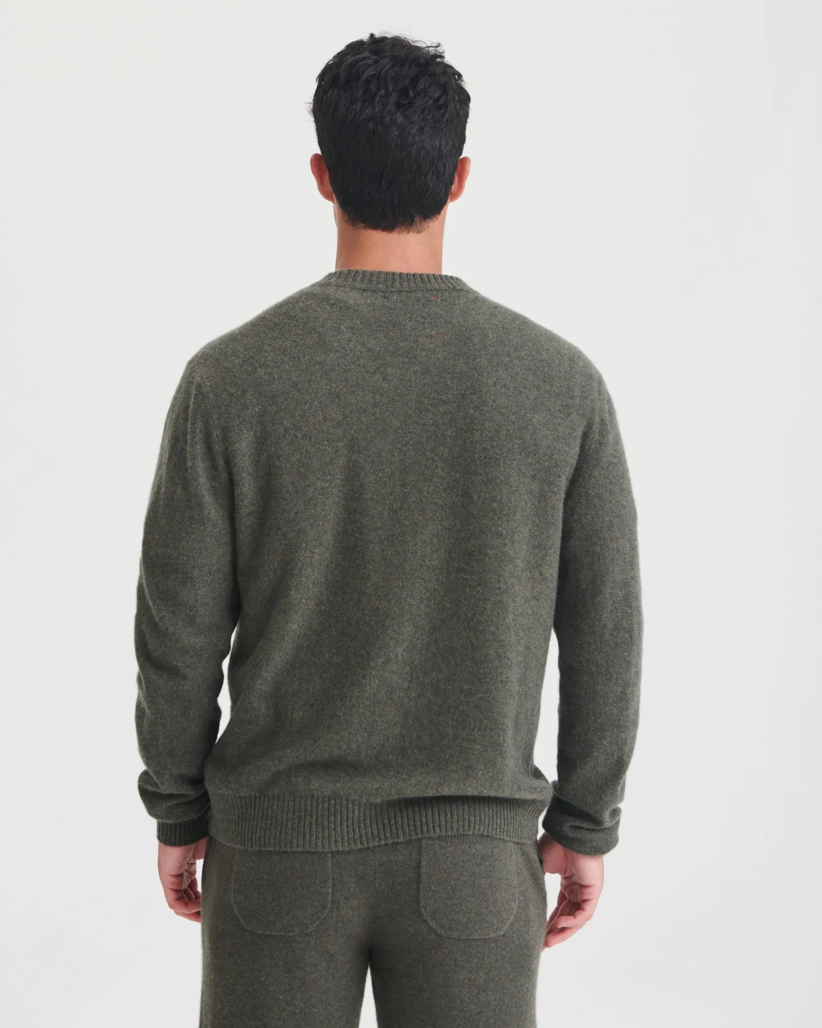 Lightweight Reversible Cashmere Crewneck Sweater