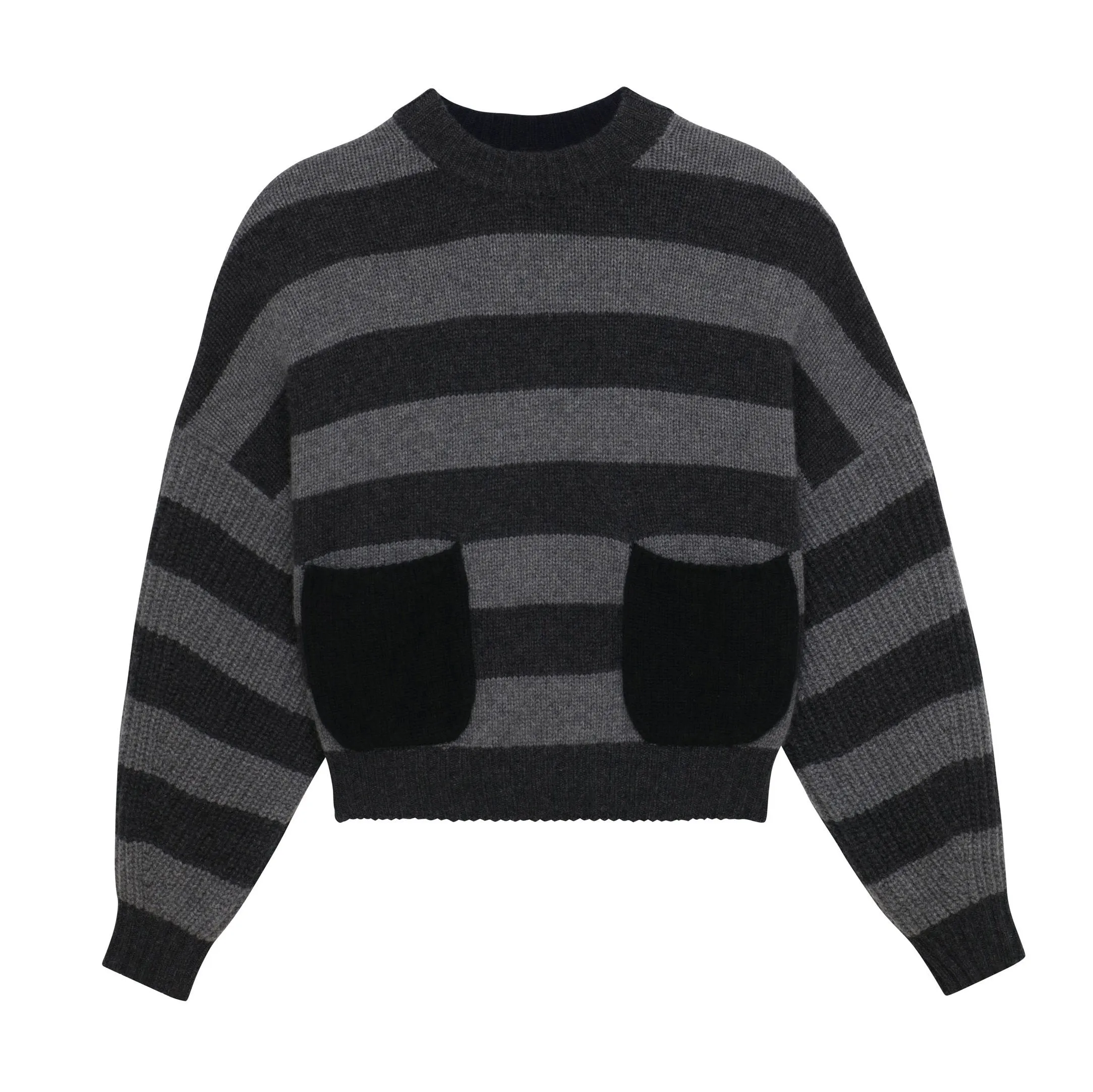 Luxe Cashmere Cropped Crewneck Sweater