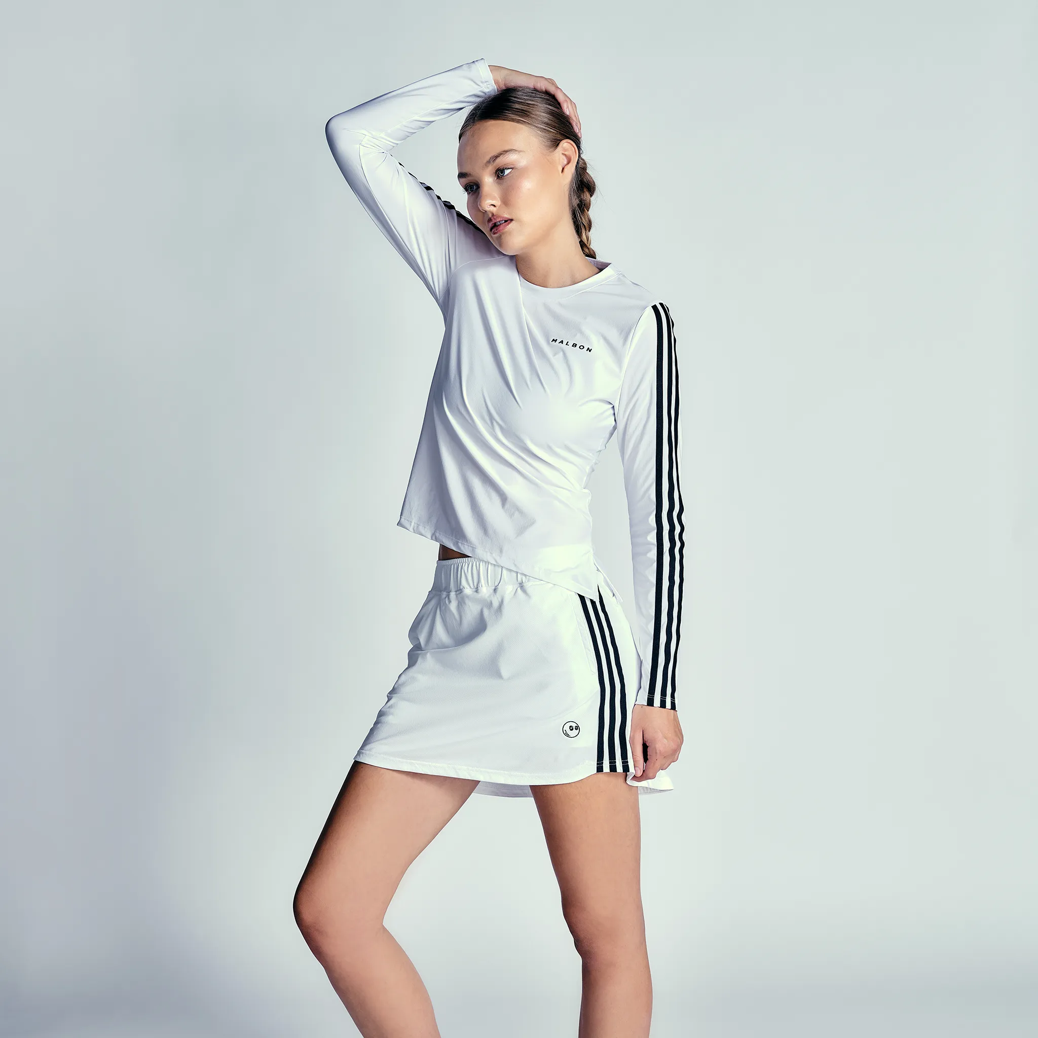 MALBON X ADIDAS Women's Ultimate365 TWISTKNIT Long Sleeve Shirt