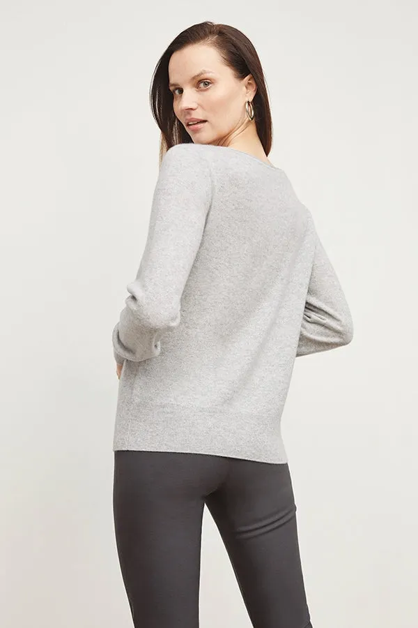 Marnie Sweater - Cashmere :: Light Heather Gray