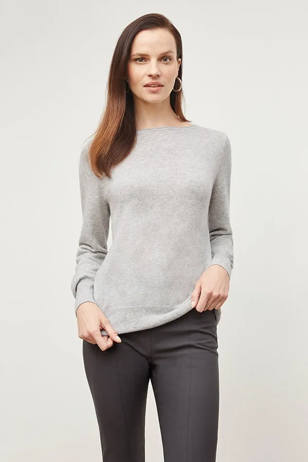 Marnie Sweater - Cashmere :: Light Heather Gray