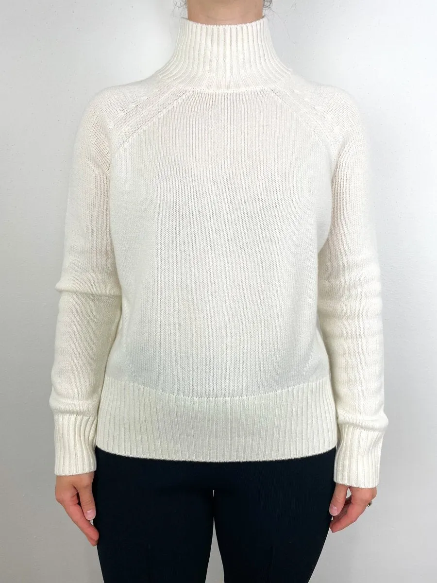 Mockneck Sweater in Fleur De Sel