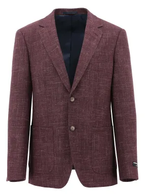 Napoli Burgundy Wool Blend Sports Jacket