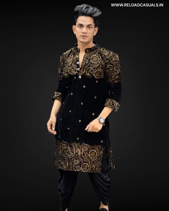 New Heavy Embroidery Small Flower Designer Kurta