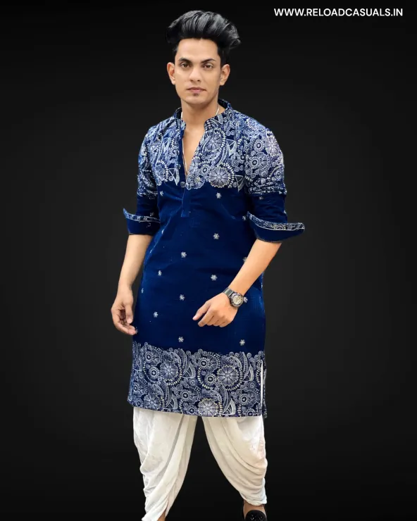 New Heavy Embroidery Small Flower Designer Kurta