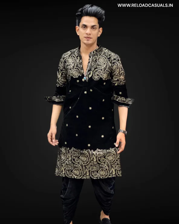 New Heavy Embroidery Small Flower Designer Kurta