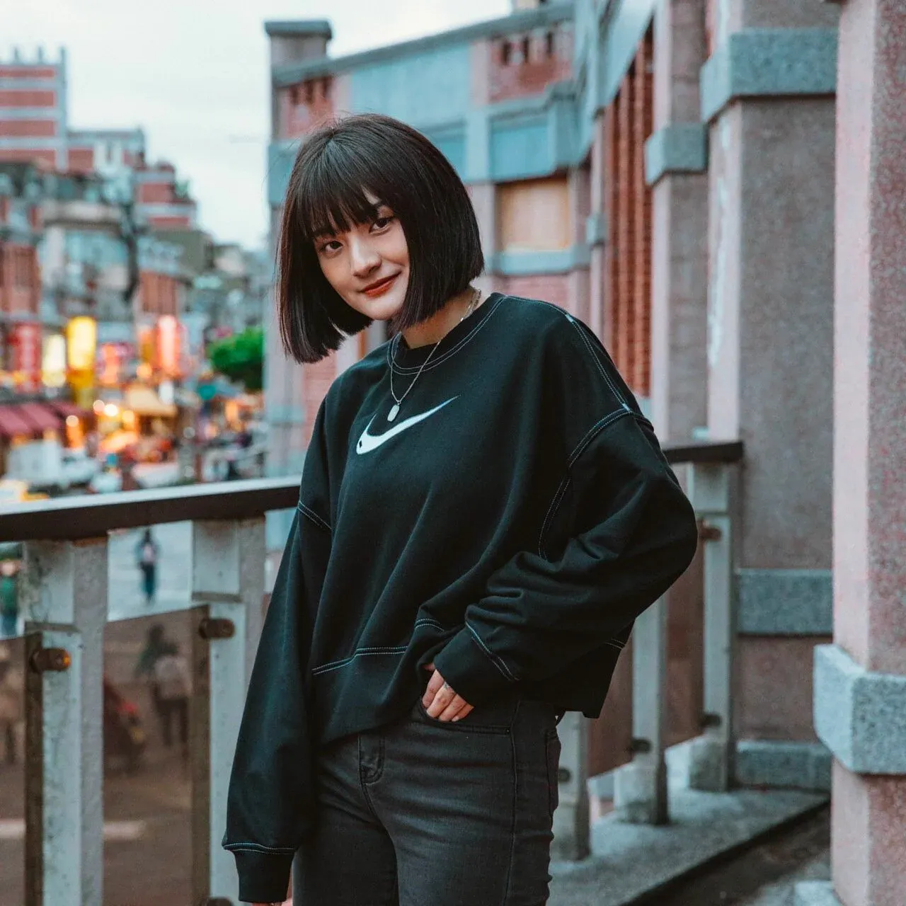 Nike NSW Swoosh Oversized Sweater (Women's) [DO7212]