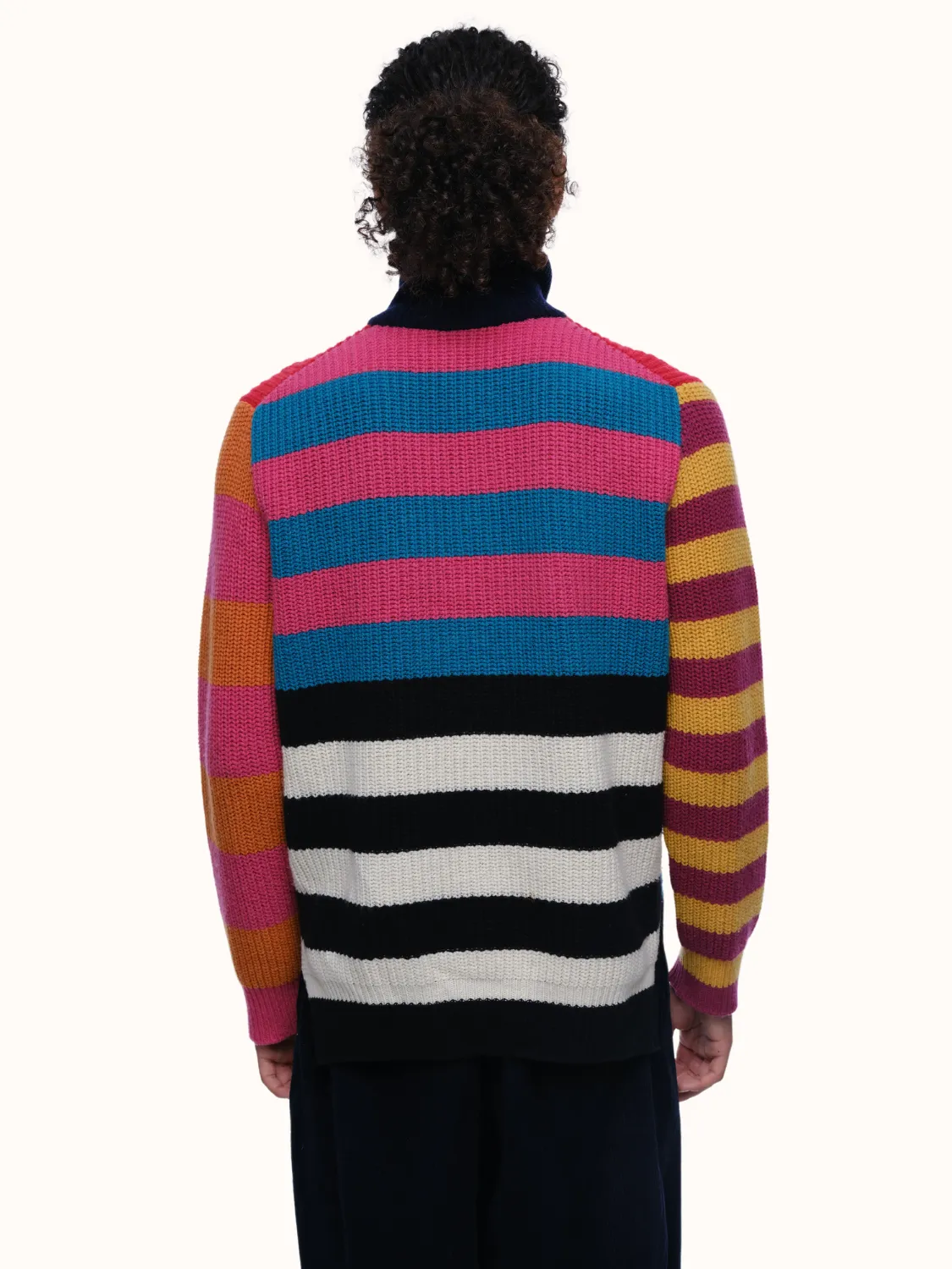 Parker Button Front Sweater in Recycled Cashmere & Recycled Wool