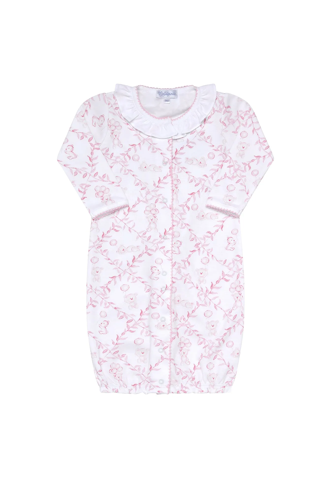 Pink Bears Trellace Baby Converter Gown