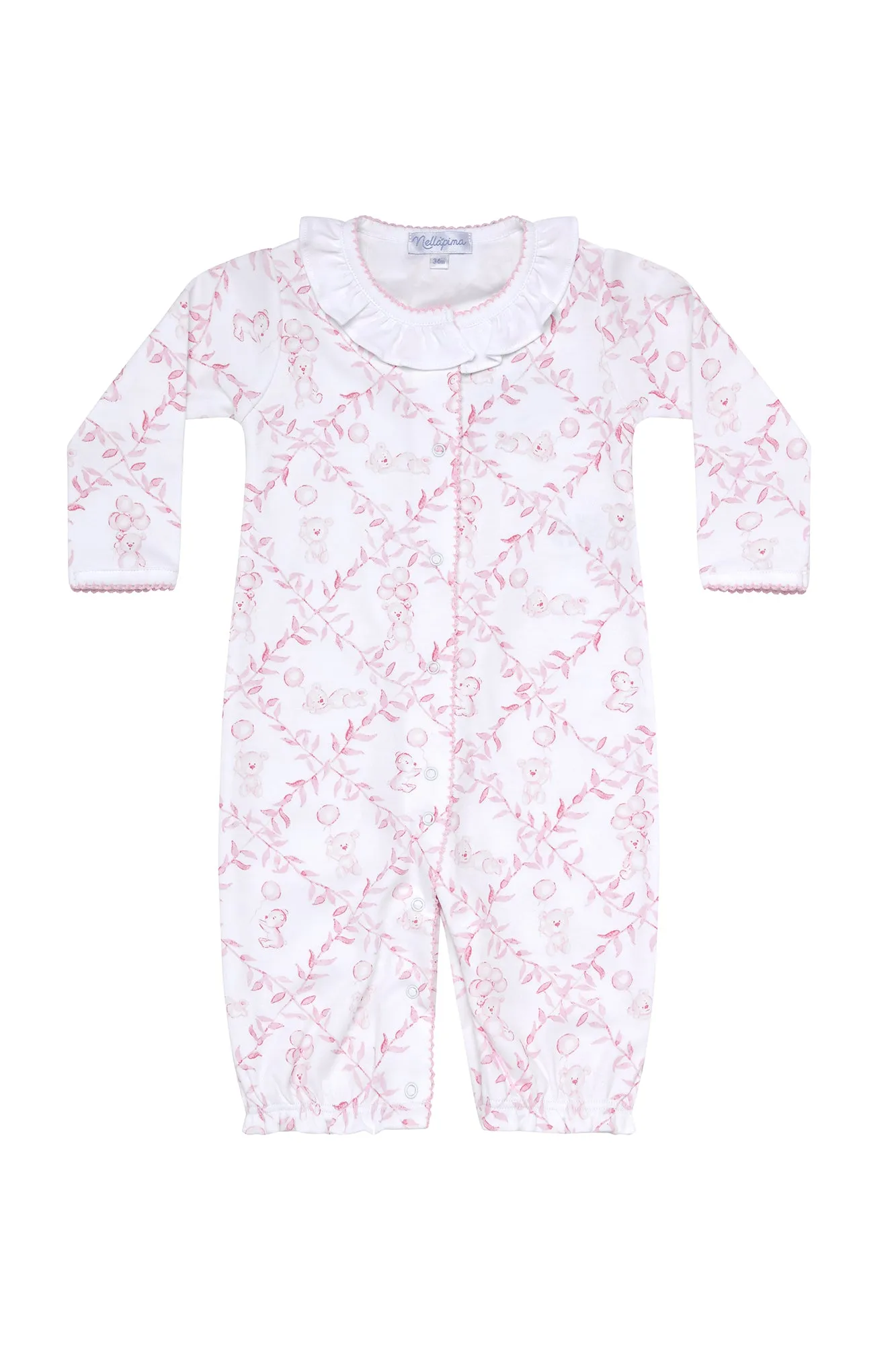 Pink Bears Trellace Baby Converter Gown