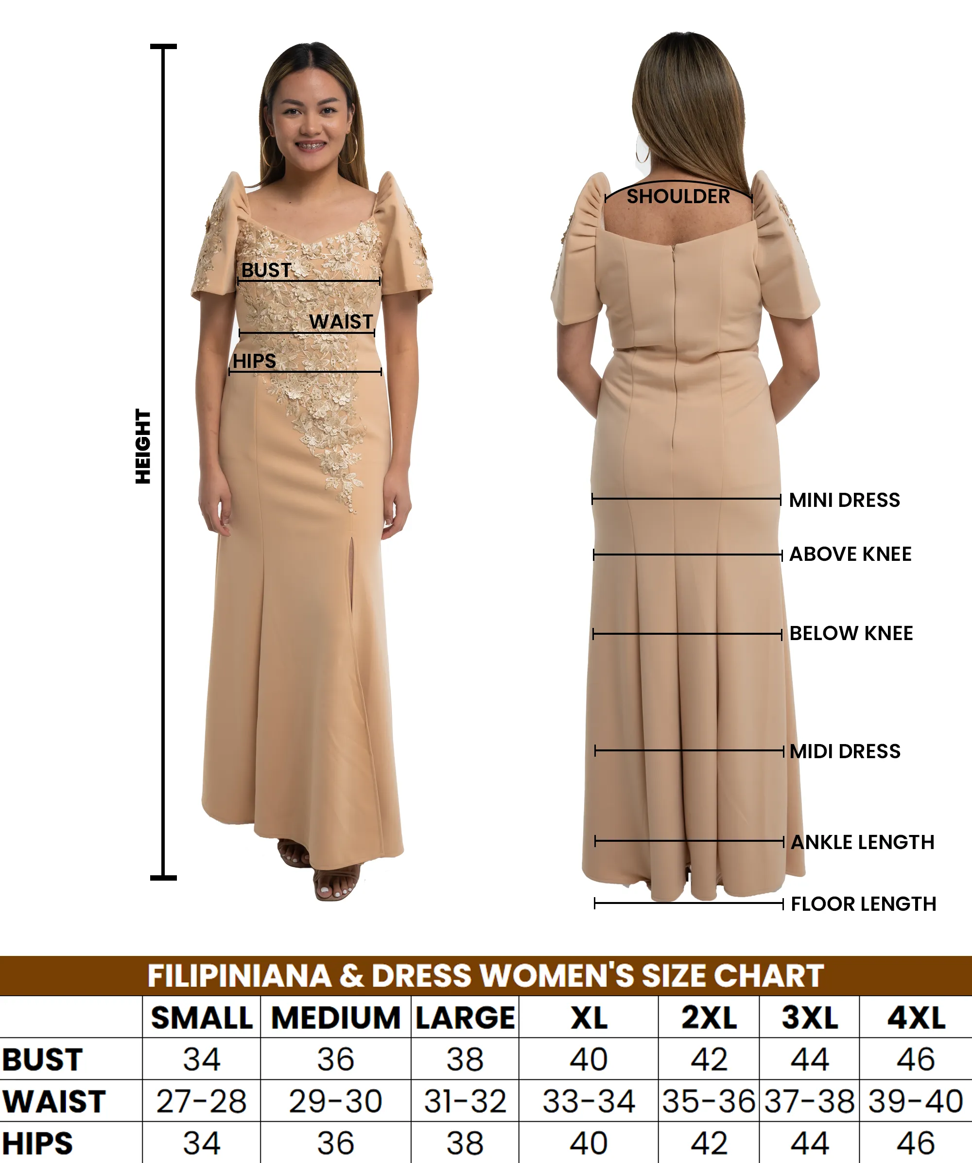 Premium Satin Filipiniana Coat - Abby S31