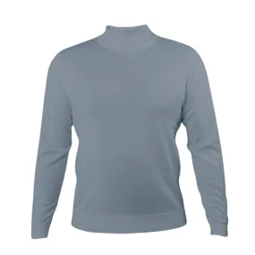 Prestige SW-496 Mock Neck Long Sleeve Sweater - Charcoal