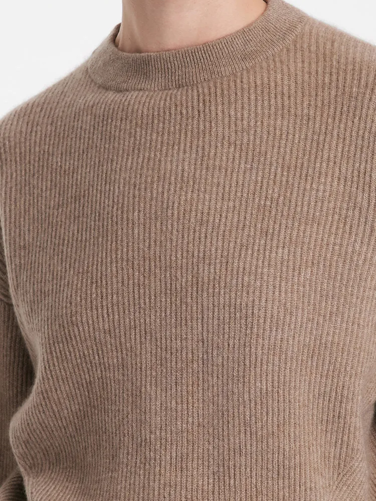 Pure Cashmere Hooded Sweater With Detachable Hat