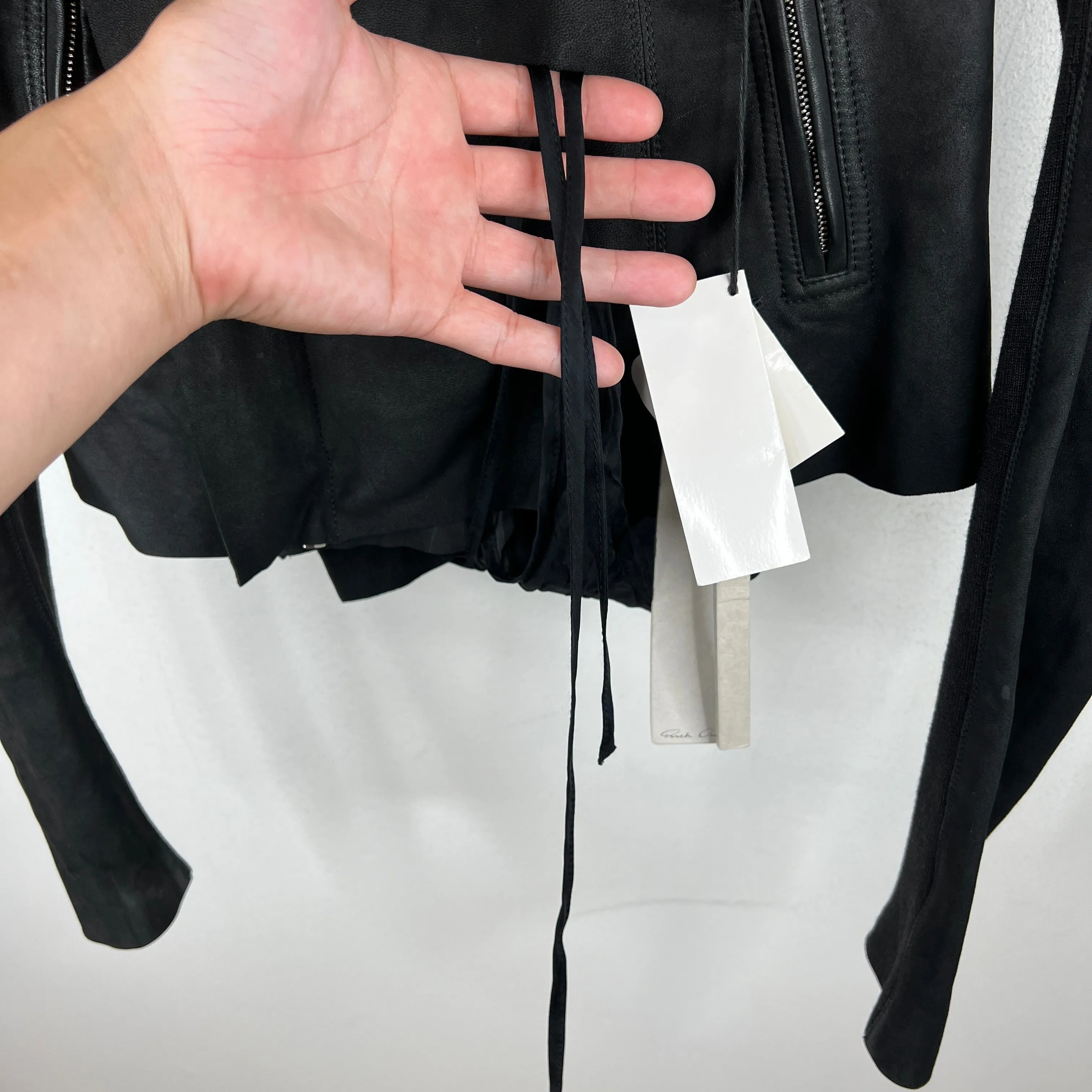 Rick Owens Cyclops Low Neck Biker Jacket