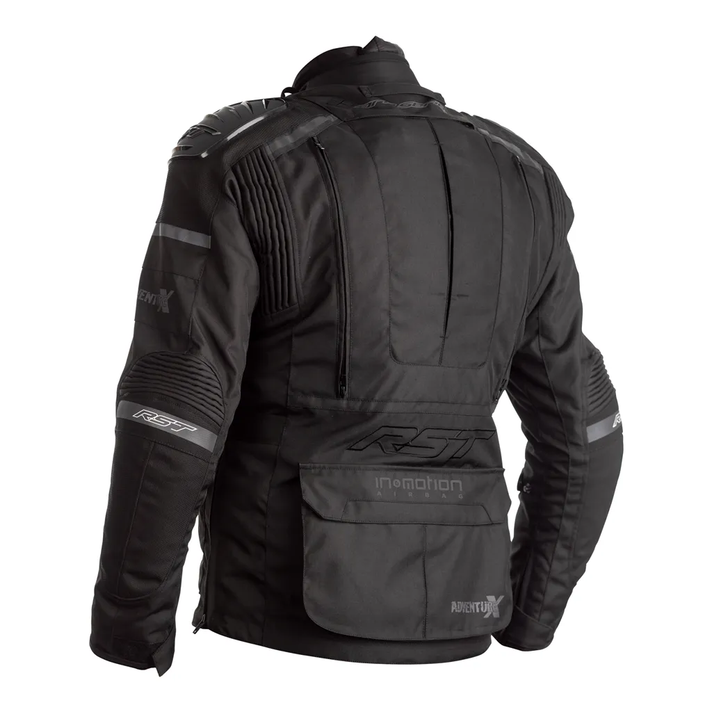 RST Pro Series Adventure-X Airbag CE Mens Textile Jacket - Black / Black