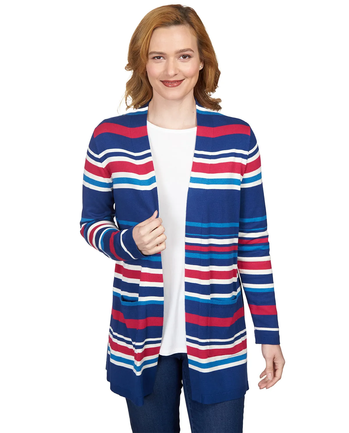 Ruby Road Key Items Colorblock Cardigan