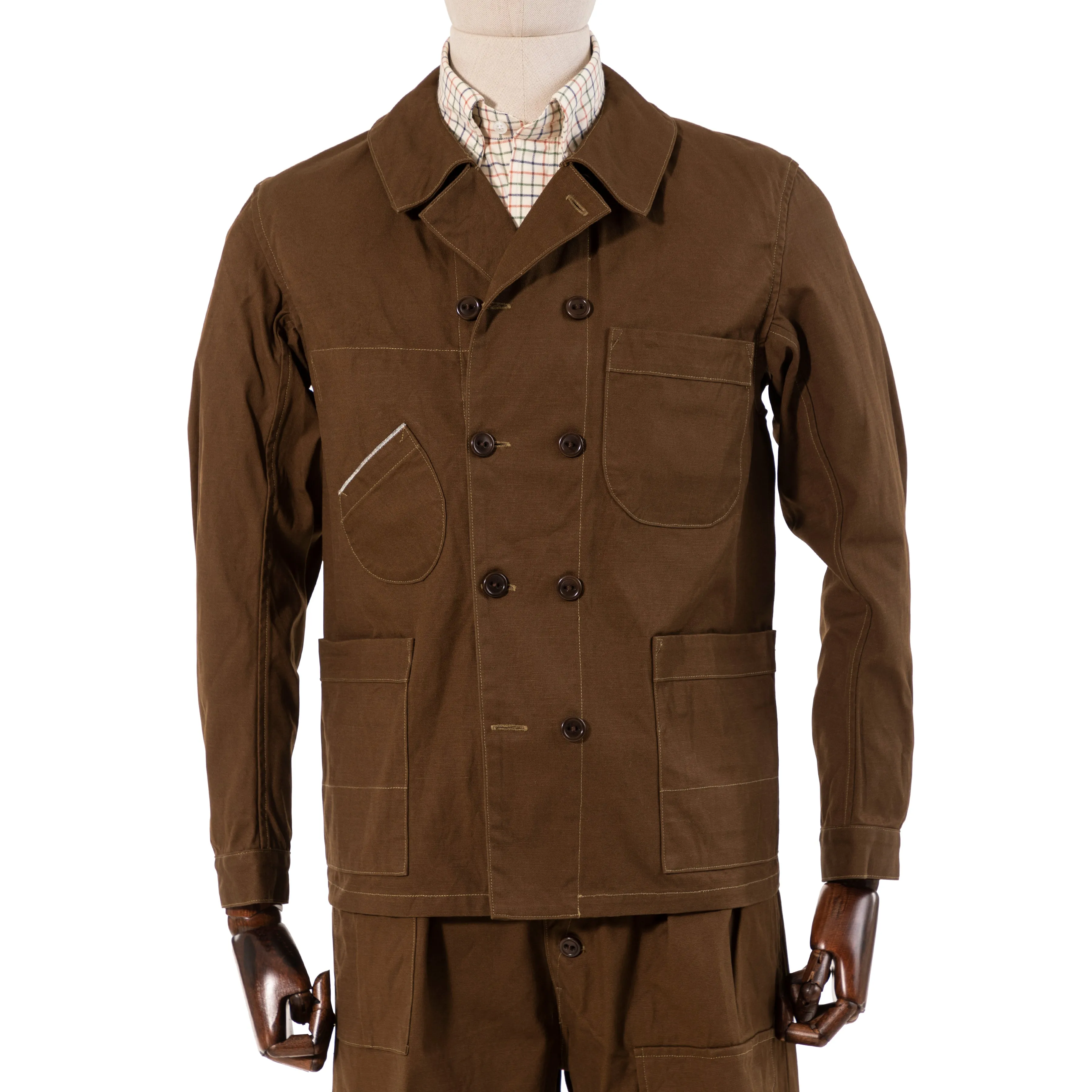 Mens Stylish Sarrau Kees Selvedge Canvas Chore Coat