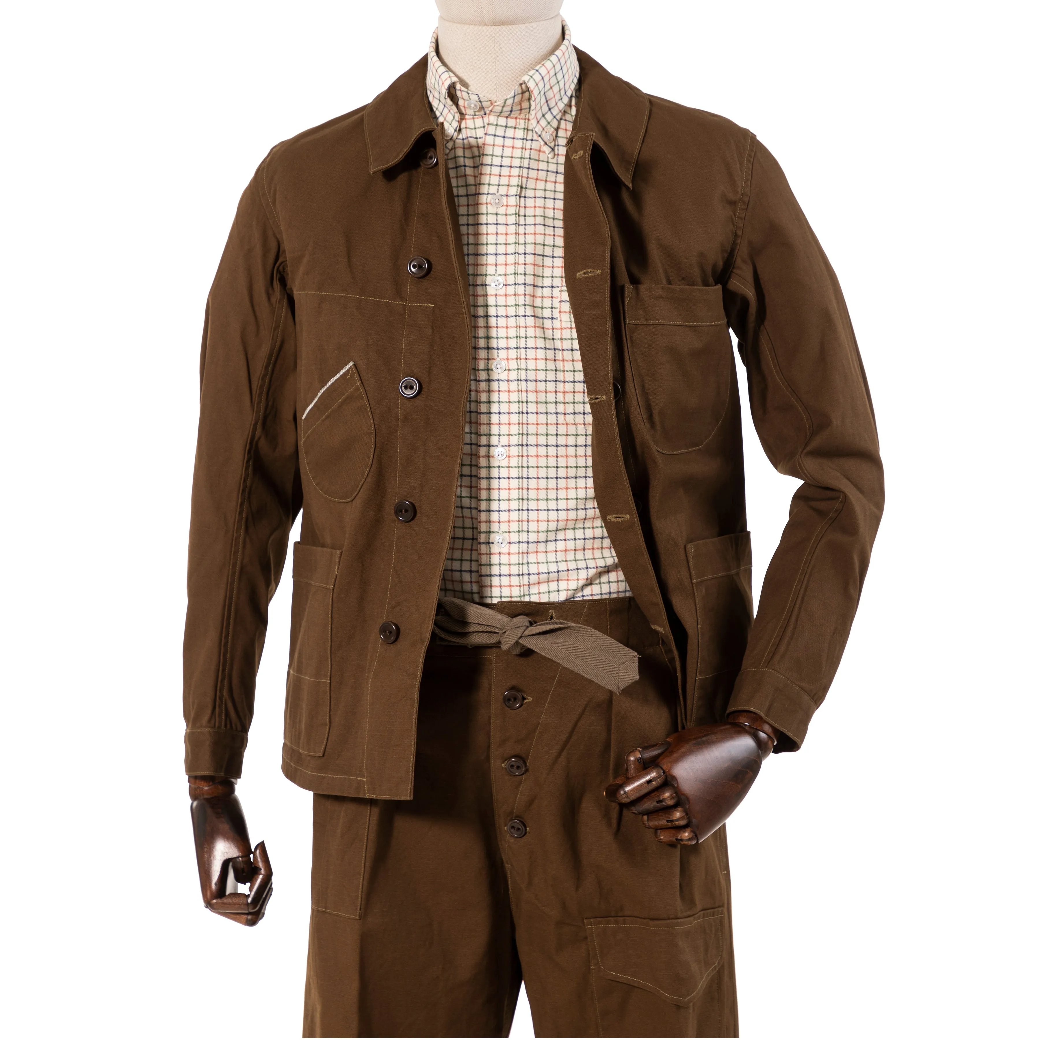 Mens Stylish Sarrau Kees Selvedge Canvas Chore Coat