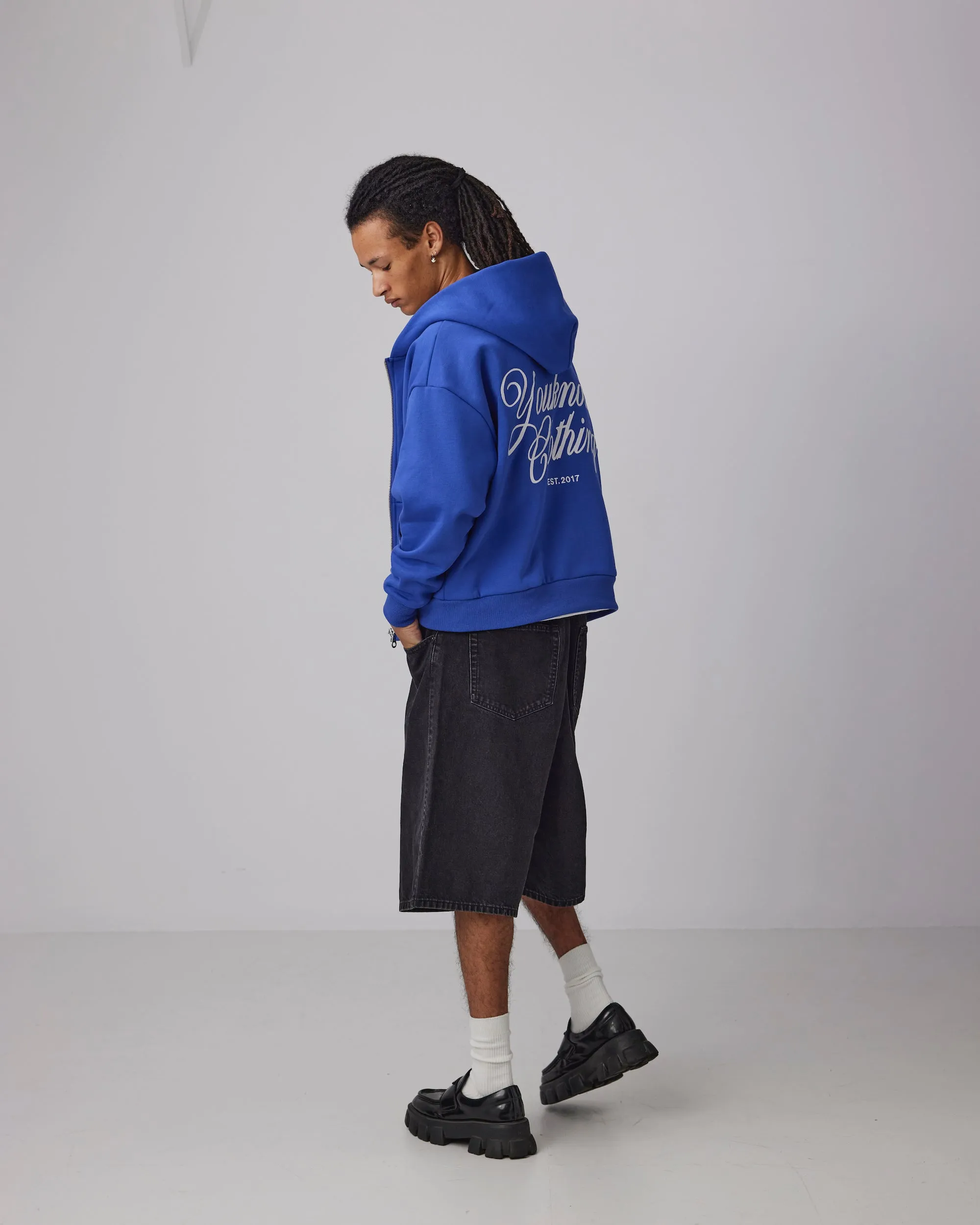 SCRIPT HOODIE | BLUE