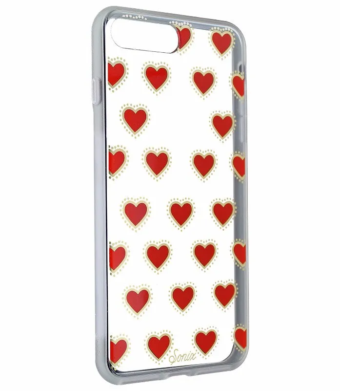 Sonix Clear Coat Hybrid Case Cover for Apple iPhone 7 / 8 Plus - Clear / Hearts