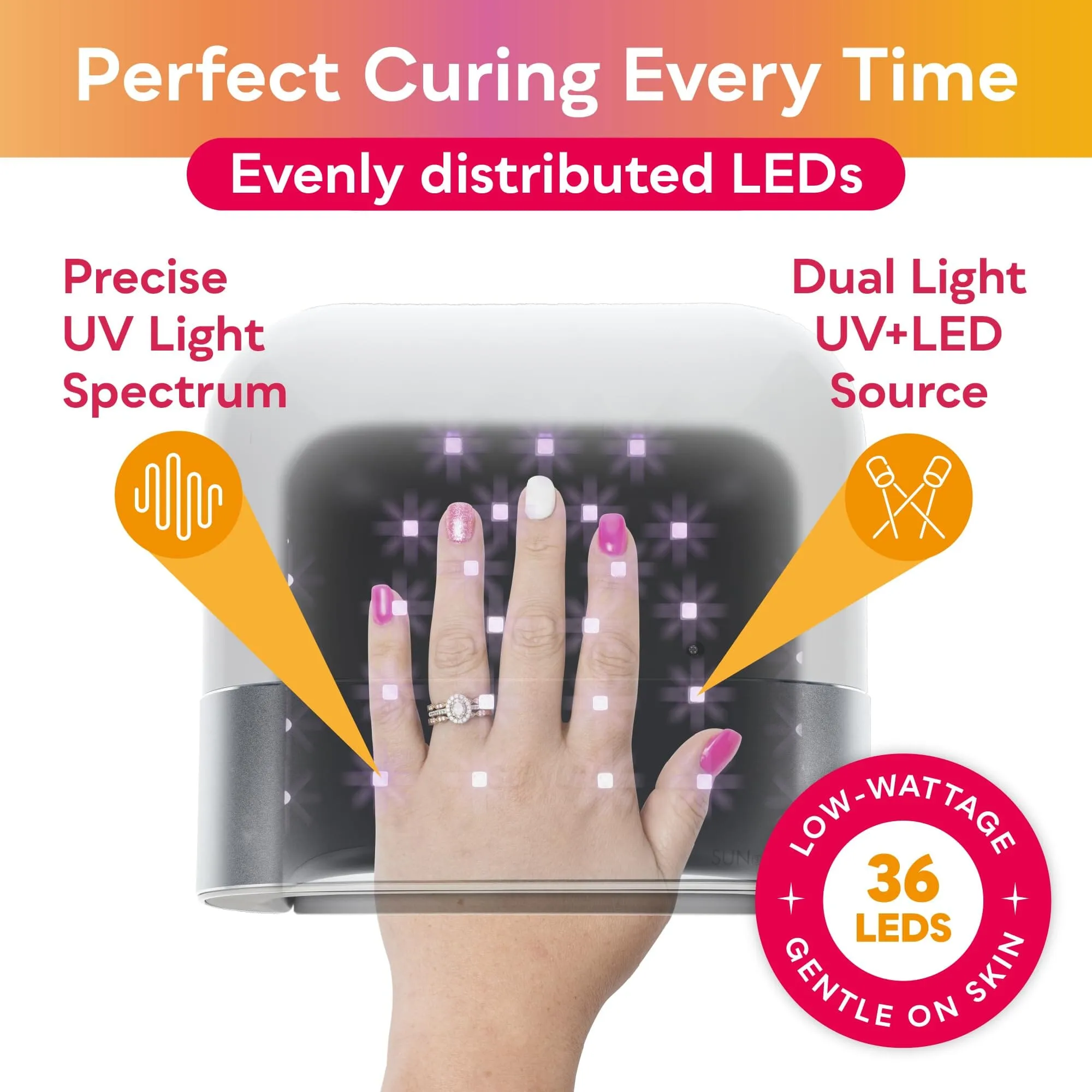 SUNUV SUN3 Professional UV Light for Nails, 48W LED