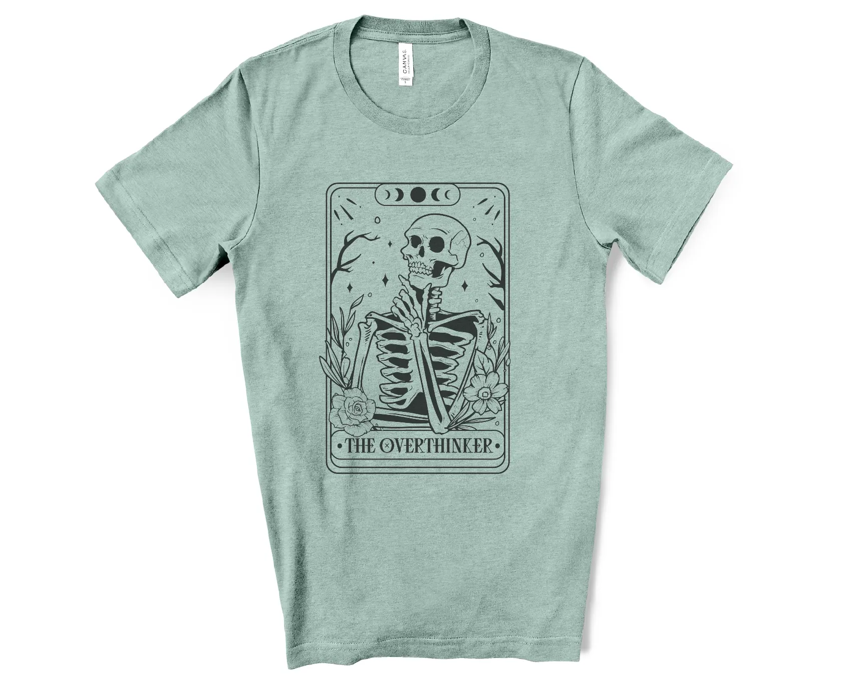 The Overthinker Tarot Card Bella Canvas Tee