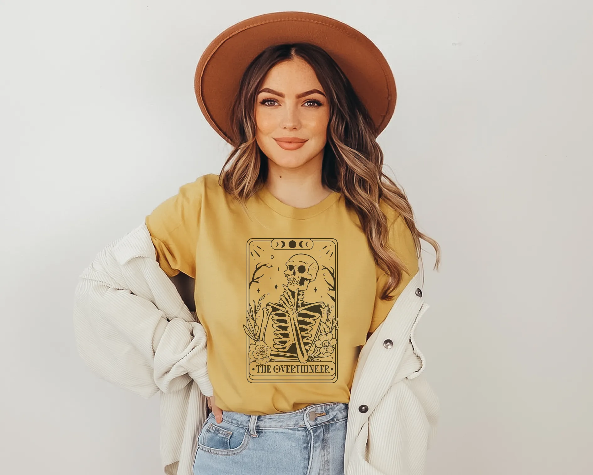 The Overthinker Tarot Card Bella Canvas Tee