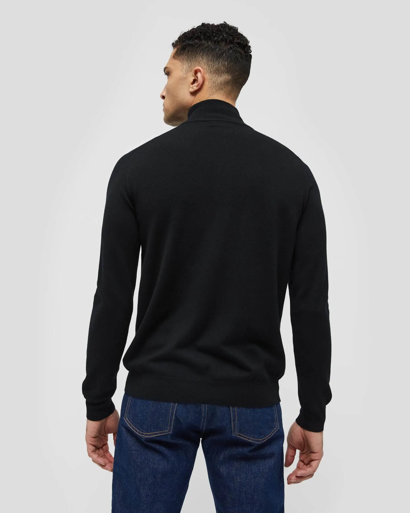 Trento Wool and Cashmere Unisex Half-Zip Pullover Sweater