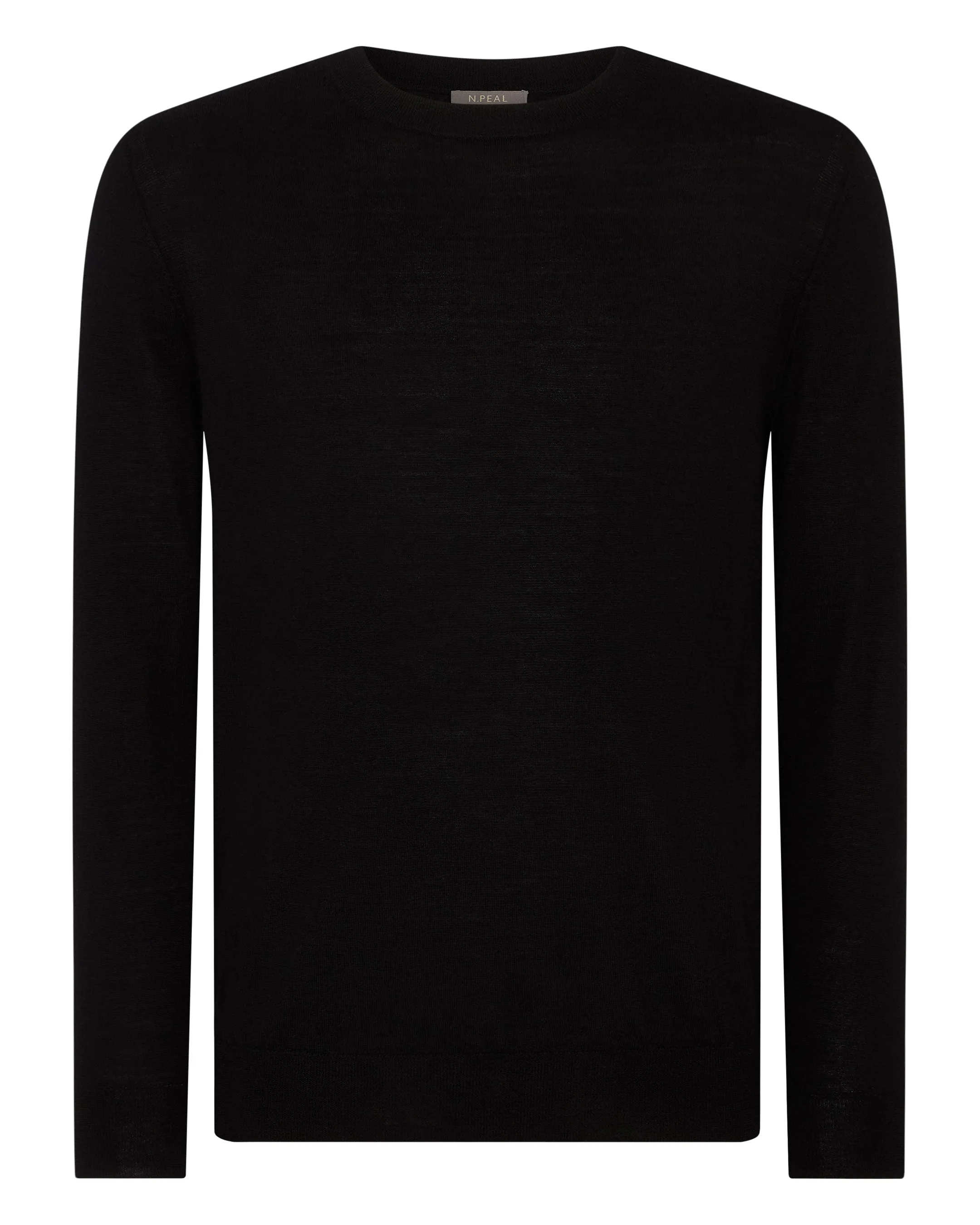 Women's Covent Fine Gauge Cashmere Round Neck Sweater Black