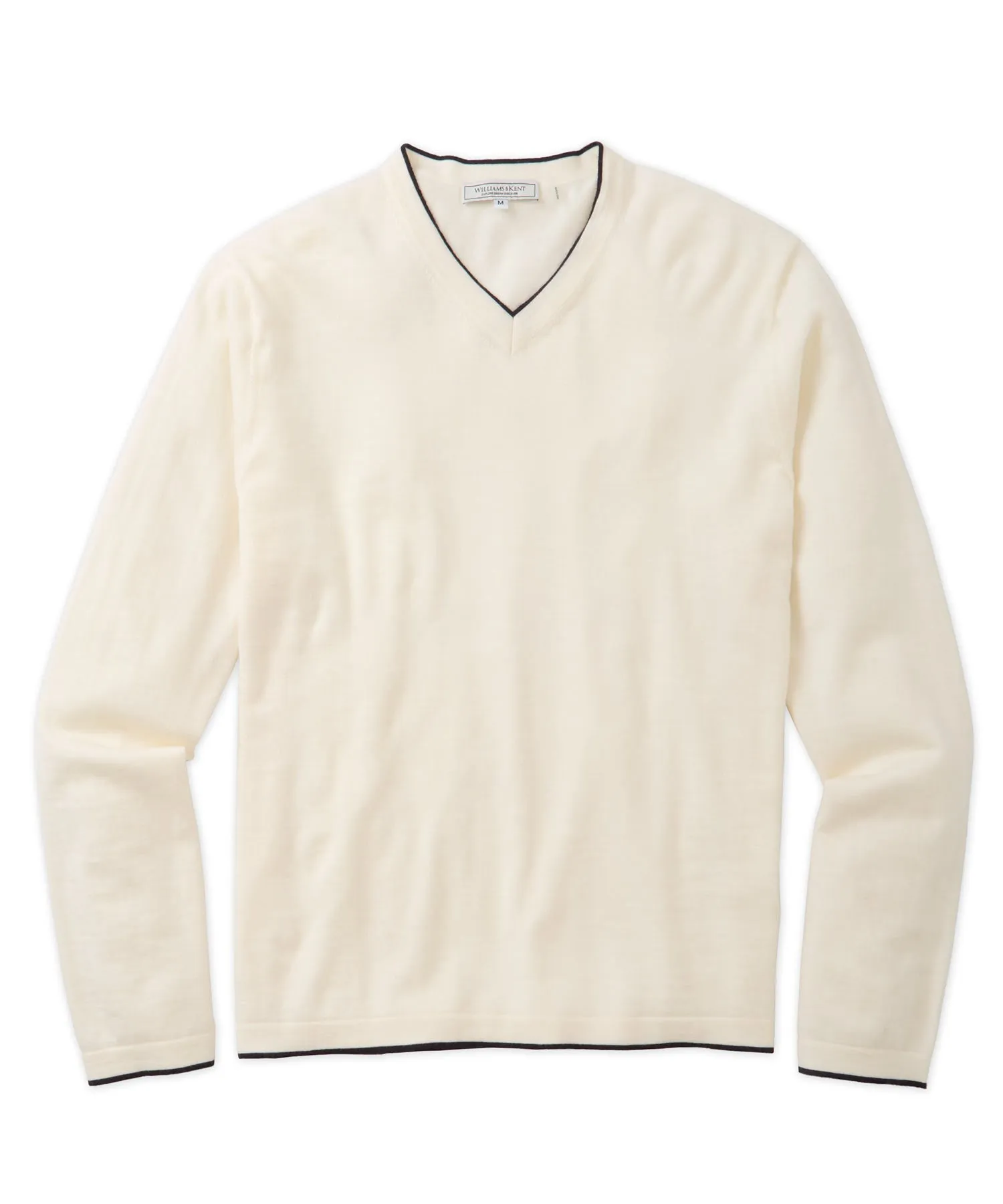 Worsted Cashmere V-Neck Sweater